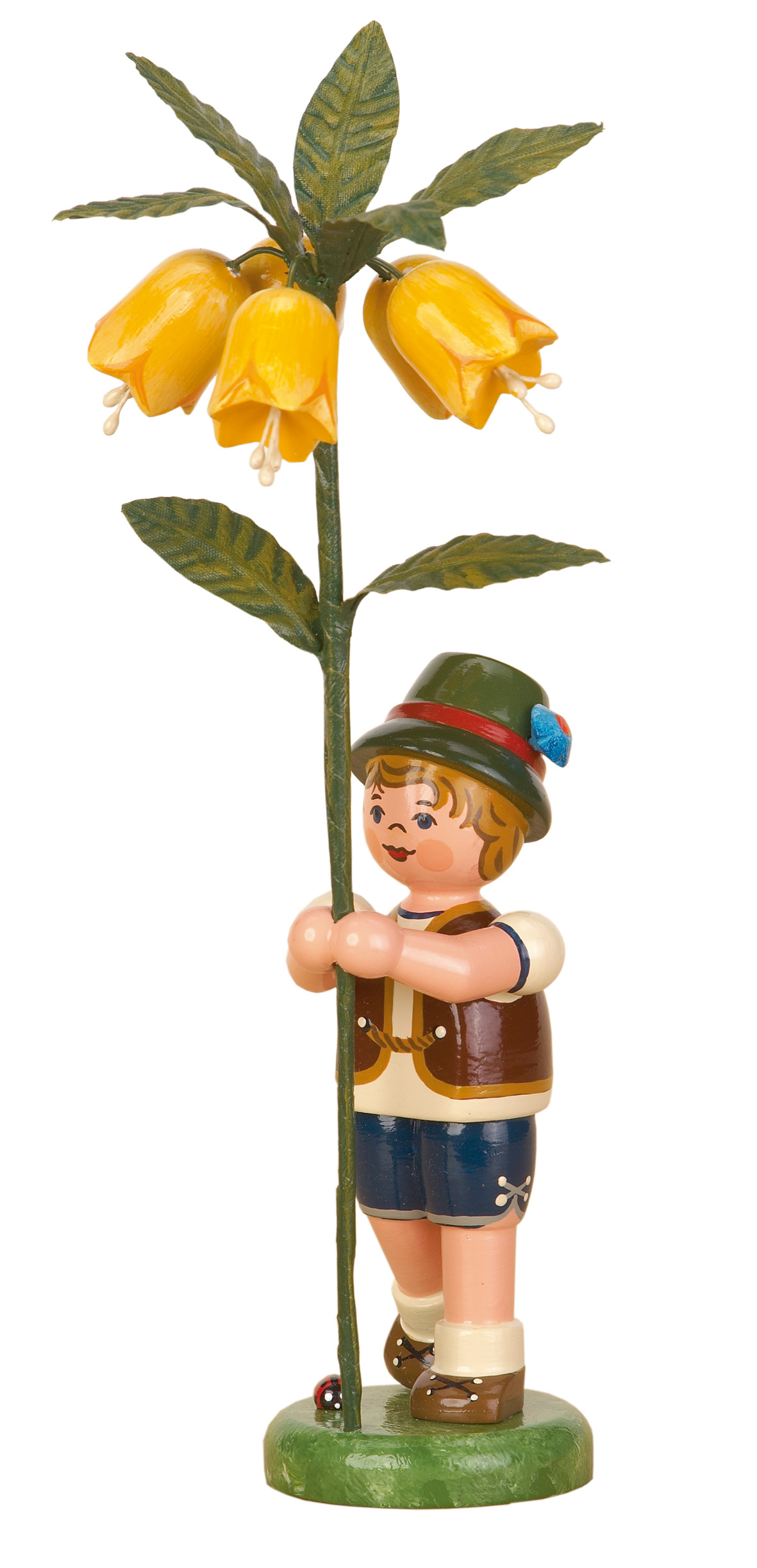 Blumenkind Junge mit Kaiserkrone - Hersteller Fa. Hubrig aus Zschorlau im Erzgebirge